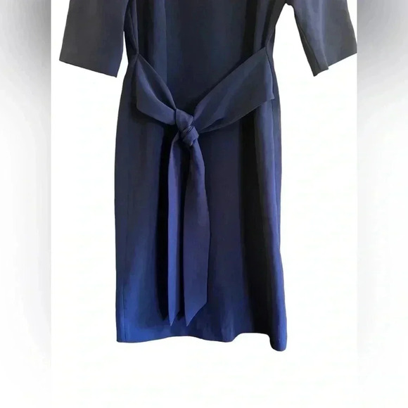 Toccin Blue Tie Waist Dress Size 8 - Picture 7 of 15